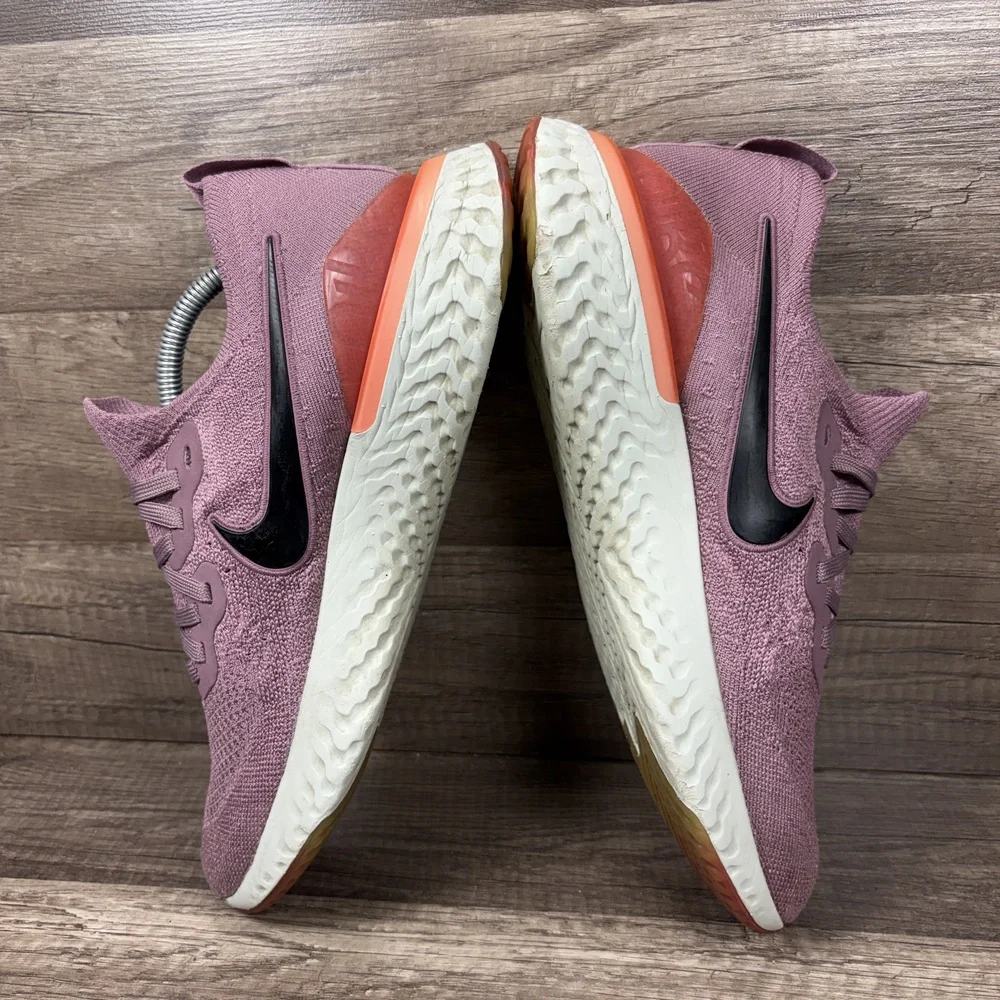 Nike Epic React Flyknit 2 Pink Purple Womens Size 9.5 BQ8927-500 Running Shoes